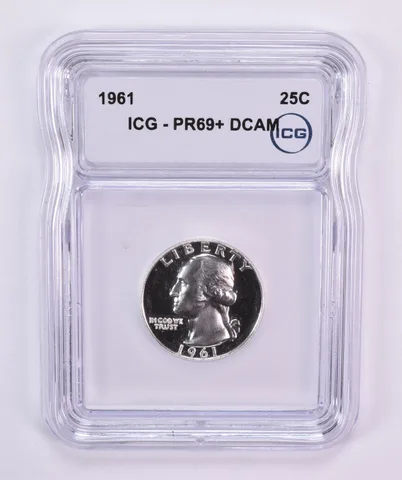 1961 Washington Quarter PR69+ DCAM ICG