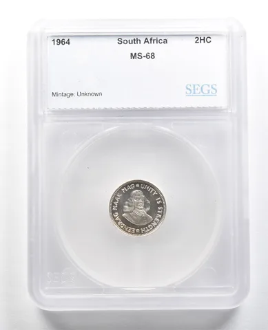 1964 South Africa 2 1/2 Cent Unc *4729