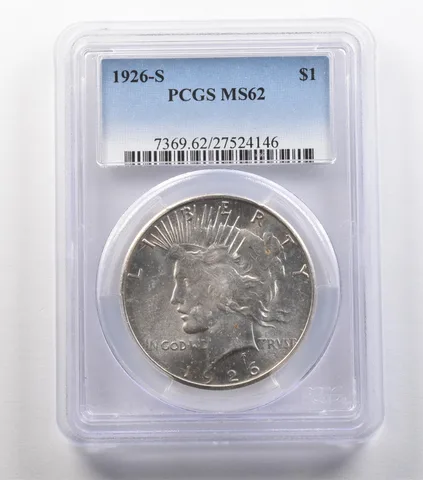 1926-S Peace Silver Dollar MS62 PCGS *4832
