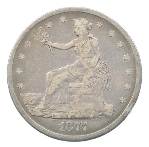 1877-S Seated Liberty Trade Dollar *7742