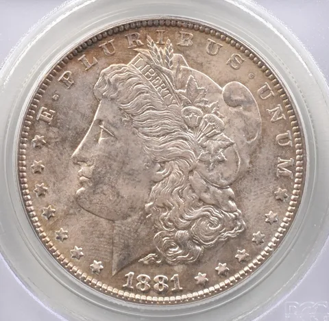1881-S Morgan Silver Dollar MS64 PCGS Beautiful Tone *2378