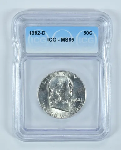 1962-D Franklin Half Dollar MS65 ICG