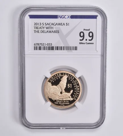 2013-S Sacagawea $1 Treaty with the Delawares Proof 9.9 UCAM NGC X NGCX
