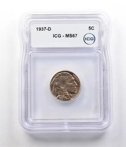 1937-S Indian Head Buffalo Nickel MS67 ICG *2625