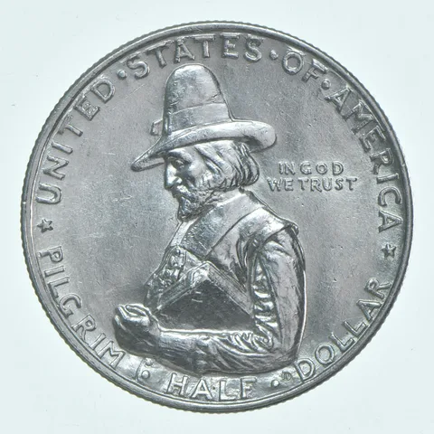 1920 Pilgrim Commemorative Half Dollar a9314
