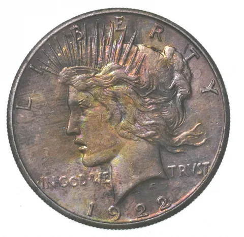 1922-S Peace Silver Dollar - Insane Color *4423