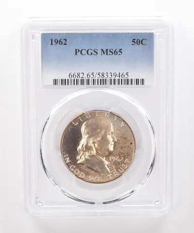 1962 Franklin Half Dollar MS65 PCGS Beautiful Tone *1925