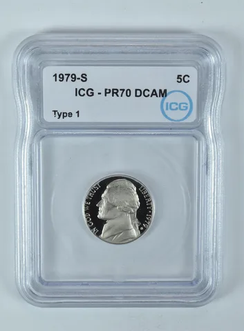 1979-S Jefferson Nickel Type 1 PR70 DCAM ICG