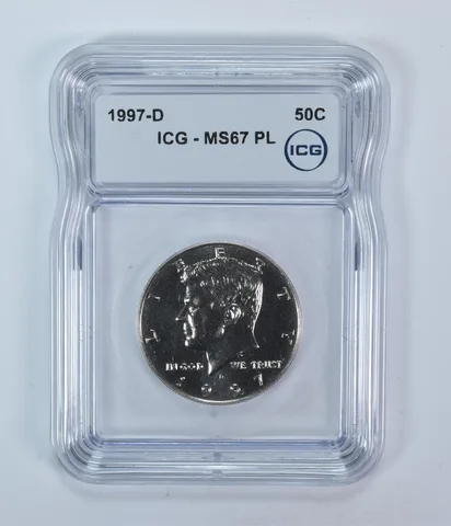 1997-D Kennedy Half Dollar MS67 PL ICG