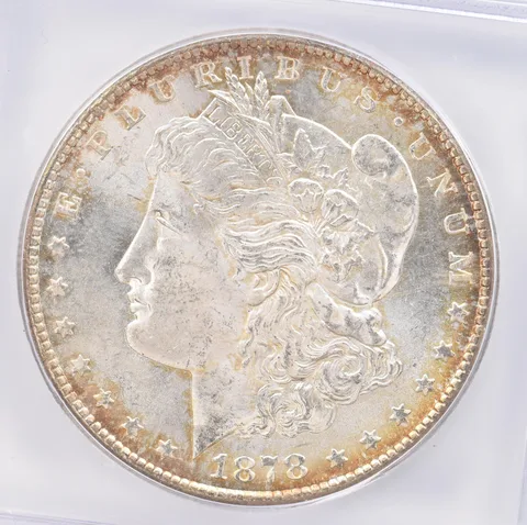 1878-CC Morgan Silver Dollar MS64 ICG Beautiful Tone *0831