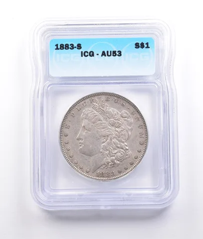 1883-S Morgan Silver Dollar AU53 ICG *6971