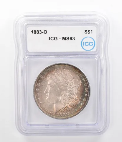 1883-O Morgan Silver Dollar MS63 ICG Beautiful Tone *9782