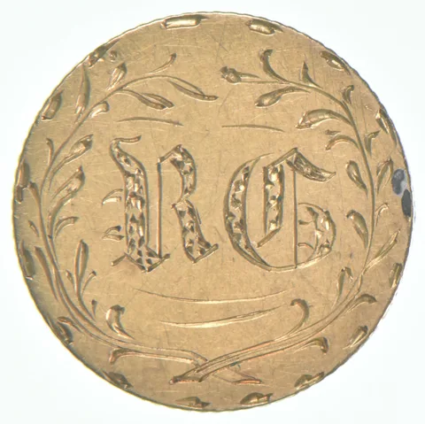 1851 $1 Gold Dollar Love Token R C G *1811
