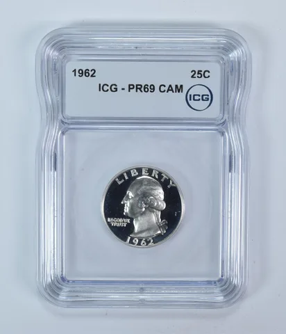 1962 Washington Quarter PR69 CAM ICG