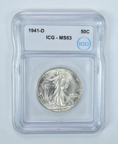 1941-D Walking Liberty Half Dollar MS63 ICG