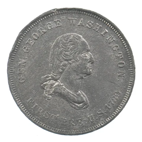 President George Washington E.Ivins Manufacturer Metallic Trimmings Token *5036