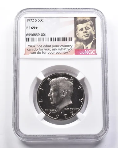 PF69 * STAR 1972-S Kennedy Half Dollar NGC *6907