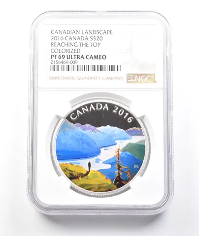 2016 Canada $20 Silver Canadian Landscape Reach Top Colorize PF69 UCAM NGC a3800
