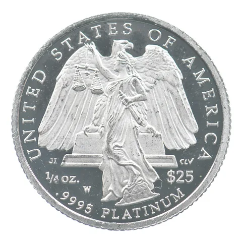 2008-W $25 Platinum Eagle 1/4 Oz Platinum PROOF *0413