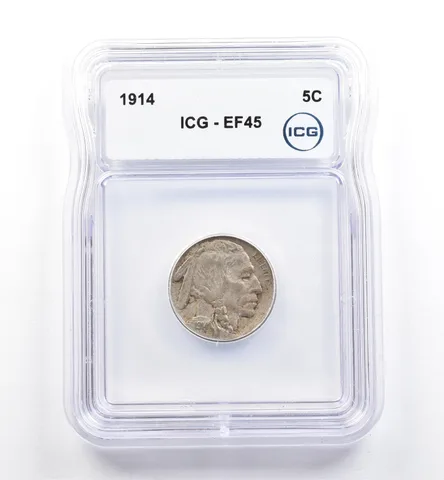 1914 Indian Head Buffalo Nickel EF45 ICG *9947