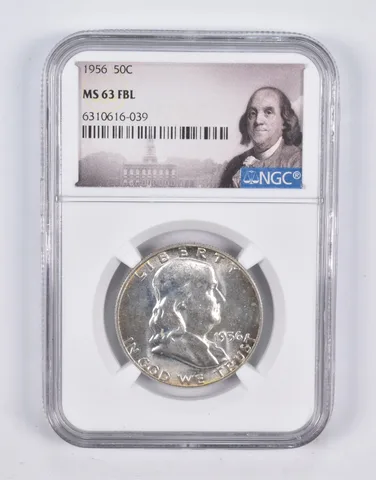 MS63 FBL 1956 Franklin Half Dollar FS-401 Bugs Bunny NGC *2218