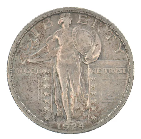 1924 Standing Liberty Quarter Beautiful Tone *5142