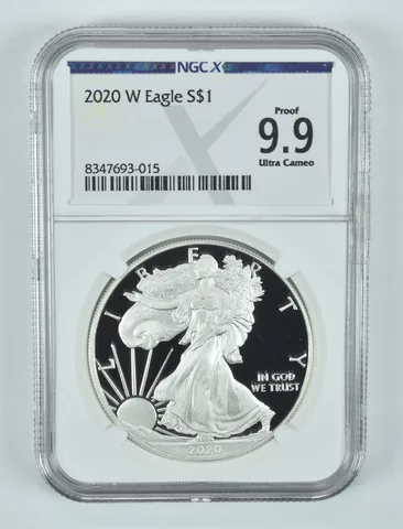 2020-W American Silver Eagle Proof 9.9 UCAM NGC X NGCX