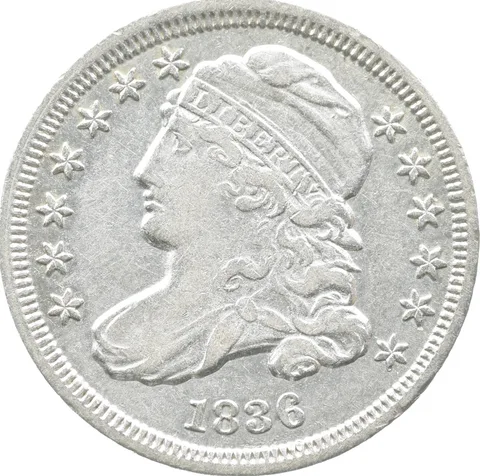 1836 Capped Bust Dime *9017
