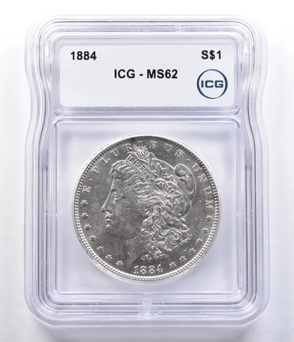 1884 Morgan Silver Dollar MS62 ICG *2328