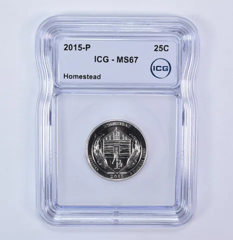 2015-P Washington Quarter ATB Homestead MS67 ICG