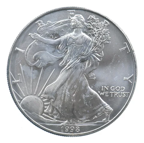 Better Date 1998 American Silver Eagle 1 Troy Oz .999 Fine Silver *698