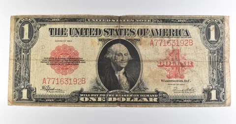 1923 $1 Legal Tender Large Note Red Seal *3585