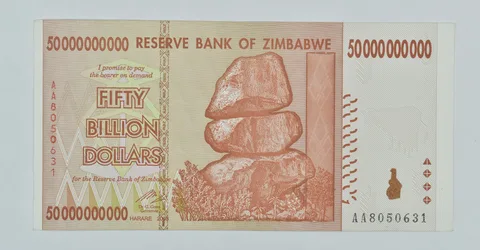2008 Zimbabwe 50 Billion Dollars Reserve Note