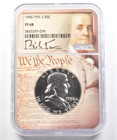 1956 Franklin Half Dollar Type 2 Rick Tomaska PF68 NGC *1763