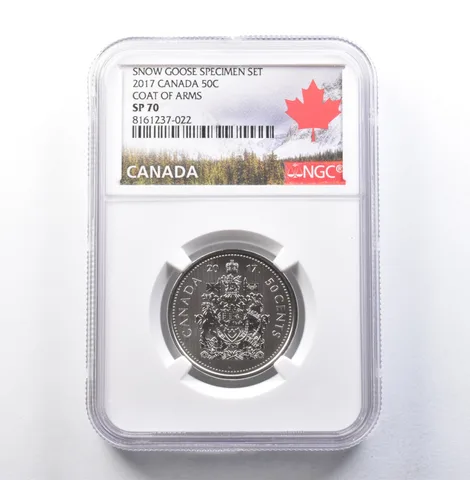 2017 Canada 5 Cents Snow Goose Specimen Set Beaver SP70 NGC a5917