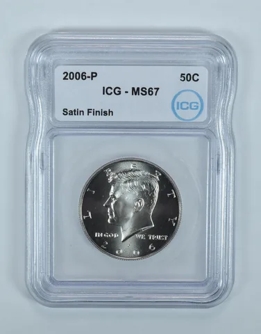 2006-P Kennedy Half Dollar Satin Finish MS67 ICG