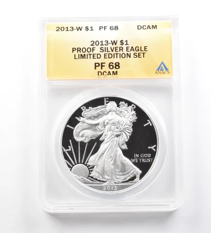 2013-W American Silver Eagle Limited Edition Set PF68 DCAM ANACS a4599