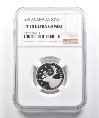 2013 Canada 25 Cents Silver PF70 UCAM NGC a3795