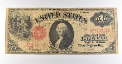 1917 $2 Legal Tender Red Seal Large Note Fr#39 *4611