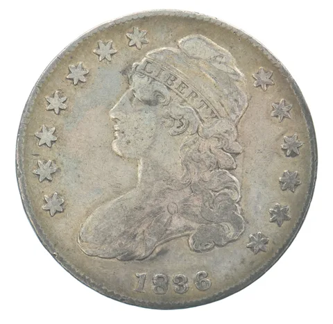 1836 Capped Bust Half Dollar Beautiful Tone *5156