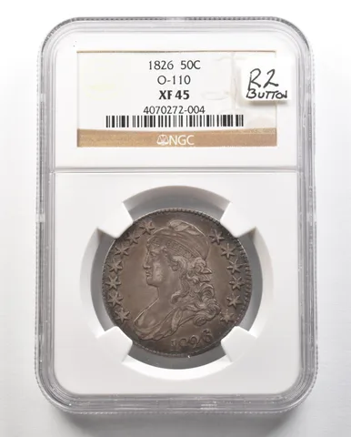 1826 Capped Bust Half Dollar O-110 XF45 NGC *4731