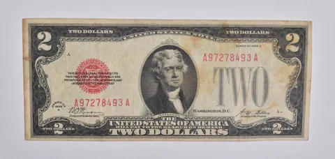 1928-A $2 United States Legal Tender Note Red Seal a5364