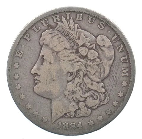 Early - 1884 Morgan Silver Dollar - 90% US Coin *629