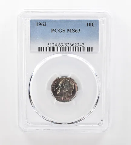 1962 Roosevelt Dime MS63 PCGS Beautiful Tone *1020