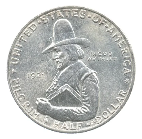 1921 Pilgrim Commemorative Half Dollar *7569