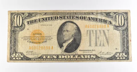 1928 $10 Gold Certificate Yellow Seal *3902