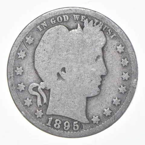 1895-O Barber Quarter Average Circ