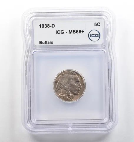 1938-D Indian Head Buffalo Nickel MS66+ ICG *4001