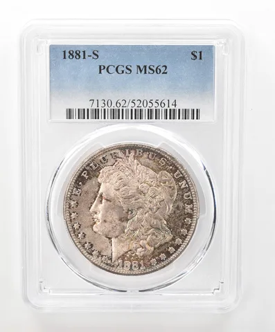 1881-S Morgan Silver Dollar MS62 PCGS Beautiful Tone *6624
