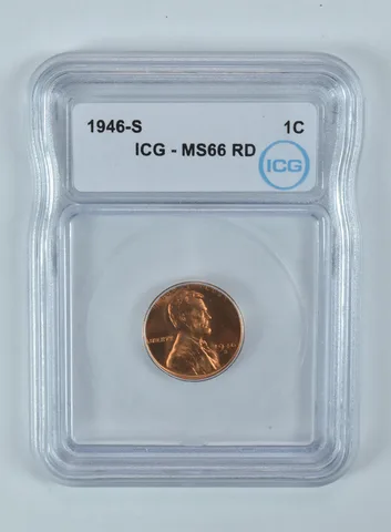 1946-S Lincoln Wheat Cent MS66 RD ICG